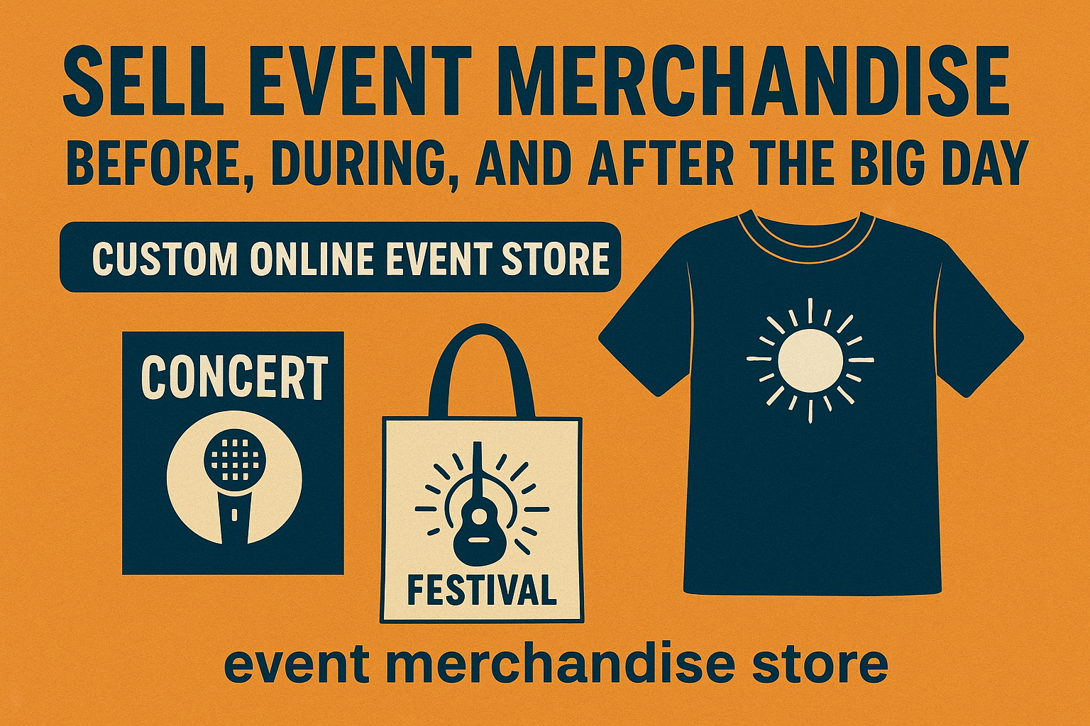 Sell Event Merchandise Before, During, and After the Big Day